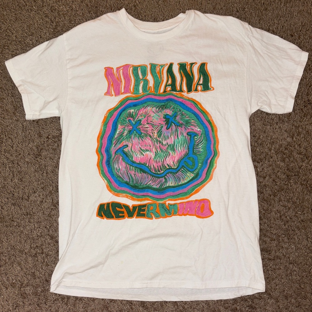 BRAND NEW Altard State Oversized Nirvana Nevermind band tee multi-coloured
